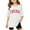 White, variant on WOYY Toddler Girls Tshirt Letter Print Short Sleeve Loose T Shirt Summer Casual T-Shirt