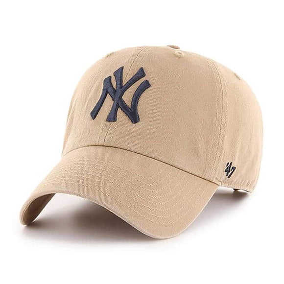 Gorra del 47 de la MLB, color caqui, limpieza, ajustable, para adultos, de los New York Yankees