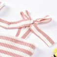 thumbnail image 3 of IROINNID Stylish Girl's Striped Suspender Tops Shorts Two-piece Set, 3 of 9
