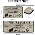 thumbnail image 3 of Farmhouse Kitchen Mats for Floor Set of 2,Anti Fatigue Mats for Kitchen Floor, Comfort Standing Kitchen Rugs and Mat, Non-Slip Cushioned Anti Fatigue Rug, 17'''' X 47'''' + 17'''' X 30'''', 3 of 6