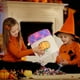 thumbnail image 5 of Cesta de Almacenamiento de Lino Sintético con Diseño Bordado de Fantasma y Calabaza con Temática de Halloween, Ideal para Decoración de Interiores y Exteriores En Centros Comerciales., 5 of 6