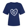 thumbnail image 4 of Tbopshirt Valentine's Day T-Shirts for Women Short Sleeve Graphic Tees,Summer Plus Size Tops,Valentines Day Fashion Crewneck Printing Love Heart T-Shirt Casual Loose Womens Tops S-XXXL, 4 of 6