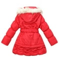 thumbnail image 2 of Richie House Big Girls' Padding Jacket with Hood RH1118-C-11/12, 2 of 3