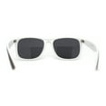 thumbnail image 4 of Wood Grain Pattern Arm Horn Rim Classic Skater Shade Sunglasses Blue Green Black, 4 of 4