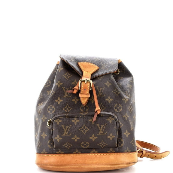 Pre-Owned Vintage Montsouris Backpack Monogram Canvas MM By Rebag
