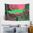 thumbnail image 5 of Easygdp Neon Desert Moon Tapestry Wall Hanging, Wall Tapestries for Bedroom Aesthetic Living Room Office Decor 60x40in, 5 of 8
