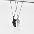 thumbnail image 2 of Cuoka 2 Set Wings Necklace 925 Sterling Silver Pendant Necklaces for Women Wife Mom 18K White/Black Gold Plated Jewelry Birthday Christmas Gifts, 2 of 7