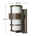 thumbnail image 3 of Hinkley Lighting 1904-Led 1 Light 16" Height Led Outdoor Ambient Wall Sconce Fro, 3 of 3