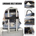 thumbnail image 4 of JIALIOU Mini Backpack Purse for Women Quilted Casual Daypack Small Travel Shoulder Bag, Horse Galloping in Snow, 4 of 7