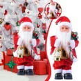 thumbnail image 2 of Hearth & Gear Animated Santa With Movement Function Holiday Interactive Figure For Kids And Adults Festive Season Entertainment Multiplication compatible with Machine 9 Songs Uncut Easter Games for, 2 of 6