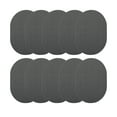 thumbnail image 1 of Furnish My Place Modern Indoor/Outdoor Commercial Solid Gray Rug, Modern Area Rug, Baby Nursery Mat, Pet-Friendly Carpet for Living Room, Playroom, Made in USA, 2' x 4' Oval - Set of 10, 1 of 6