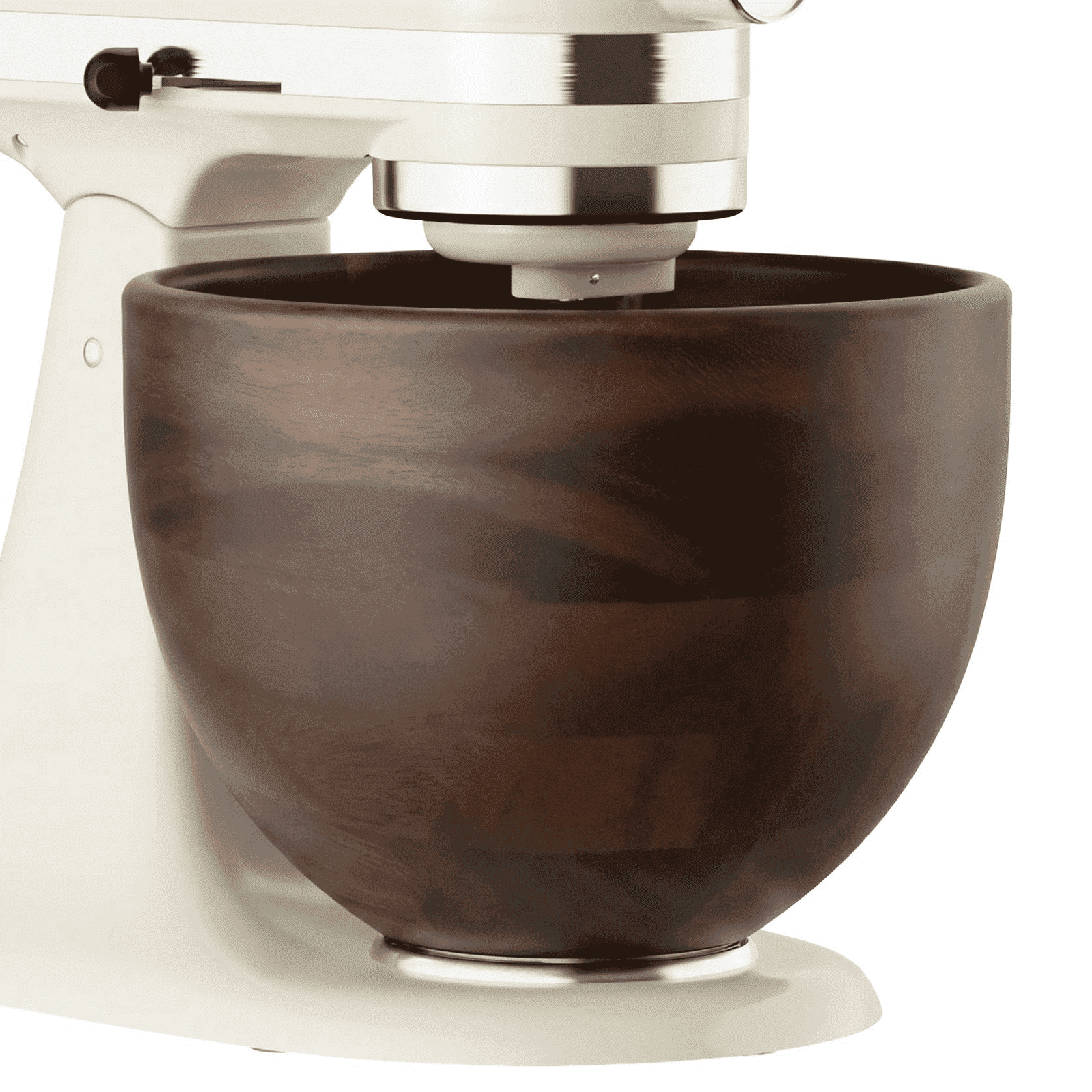 TOCOKEID 5 Qt Natural Acacia Wood Mixer Bowl Attachment for KitchenAid 4.5-5 Qt Tilt-Head Stand Mixers