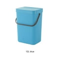 thumbnail image 2 of Bote de basura montado en la pared Bewildely azul 12L, 2 of 6