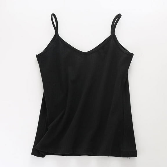 Heisall Womens Tank Tops Pure Cotton V-Neck Slimming Knit Camisoles Layering Wearable Casual Outerwear Pure Color Basic Tops