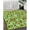 thumbnail image 3 of Ahgly Company Machine Washable Indoor Rectangle Transitional Dark Yellow Green Area Rugs, 5' x 7', 3 of 7