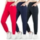 thumbnail image 1 of BIG ELEPHANT Pantalones Deportivos Ultra Suaves para Niñas, Pantalones Atléticos de Cintura Alta con Bolsillos, 3 Pzas (6-15 Años), 1 of 7