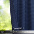 thumbnail image 6 of Waterproof Curtains for Bathroom, Waffle Weave Rod Pocket Kitchen Short Curtain Cafe Curtains for Bathroom Beroom Living Room (Navy,30" x 30", One Panel), 6 of 7