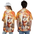 thumbnail image 5 of Happy Thanksgiving Siberian Husky Give Thanks Fall Beanie Scarf Welcome All Over Print 3D Baseball Shirt Husky Dog Lover Gifts Softball Sport - 00020, 5 of 6