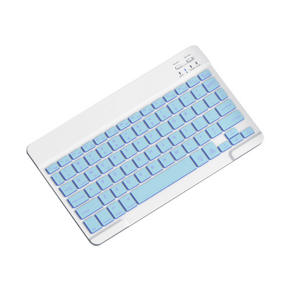 10inch Backlit Keyboard Bluetooth Protable Mini Mute Keyboard for Cell Phones Tablets and Laptops Wireless Keyboard H
