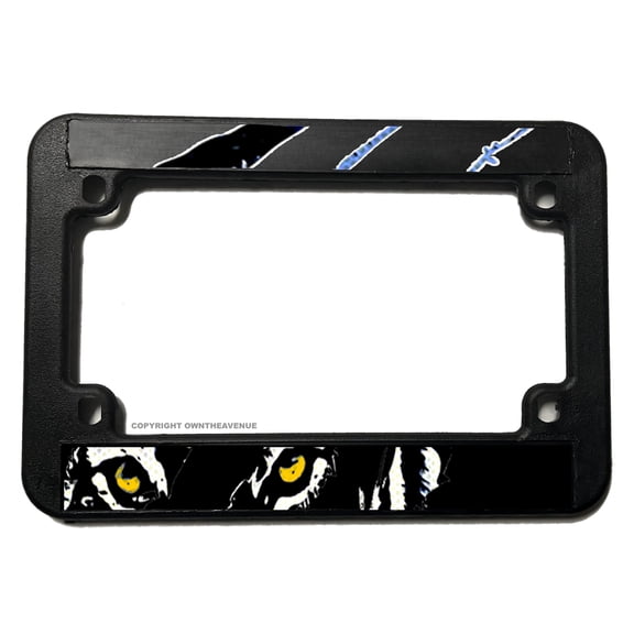 Tiger Eyes Claw Racing Motorcycle License Plate Frame