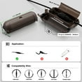 thumbnail image 2 of Restmo 4 Pack Mini IP44 Waterproof Outdoor Connection Box with Lockable Latches and Mounting Holes, Weatherproof Extension Cord Safety Cover for Outdoor Plugs, Lights, Cables, Wires, Size Small,Brown, 2 of 4