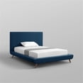 thumbnail image 6 of Lyle Beds Denim Linen Full Upholstered Walnut Tapered Legs, 6 of 7