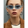 thumbnail image 4 of PROSTEEL Black Chunky Hoop Earrings For Women Lightweight Open Hoops 40mm Stainless Steel Round Earring Gift for Christmas Anniversary, 4 of 8
