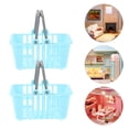 thumbnail image 2 of 10 Pcs Mini Panier de Courses avec Poignées Accessoires de Maison de Poupée Jeu de Simulation Petit Panier Mignon Décorations Maison Jouet de Panier de Courses de Bureau, 2 of 5
