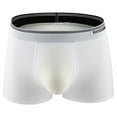 thumbnail image 3 of Jinhomg Cooling Boxer Briefs for Men Soft Comfortable Ice Silk Underwear Quick Dry Breathable Boxers Daily Wear White XL, 3 of 4