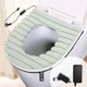 thumbnail image 3 of Toystoory Funda de asiento de inodoro con calefacción, tapa de cierre Suave de liberación rápida, funda de cojín de baño de asiento suave Juegos de accesorios de baño caqui, 3 of 6