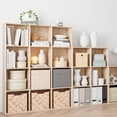 thumbnail image 7 of Anhdah 9 Cube Storage Organizer, Cube Bookcase Closed Back Panel Bedroom, Living Room, Home Office, Closet Bookshelves White Oak, 7 of 7