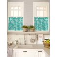 thumbnail image 5 of Teal Coastal 2 Panel Kitchen Curtains for Small Windows, Nautical Beach Starfish Coral Summer Bathroom Tier Curtain, Short Window Treatment for Bedroom/Living Room 55"x24", 5 of 6