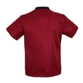 thumbnail image 3 of Veste de Chef Unisexe pour Adultes Tunique à Manches Courtes à Simple Boutonnage Hôtel Restaurant Travail Rouge TG, Tel Que Décrit, 3 of 6