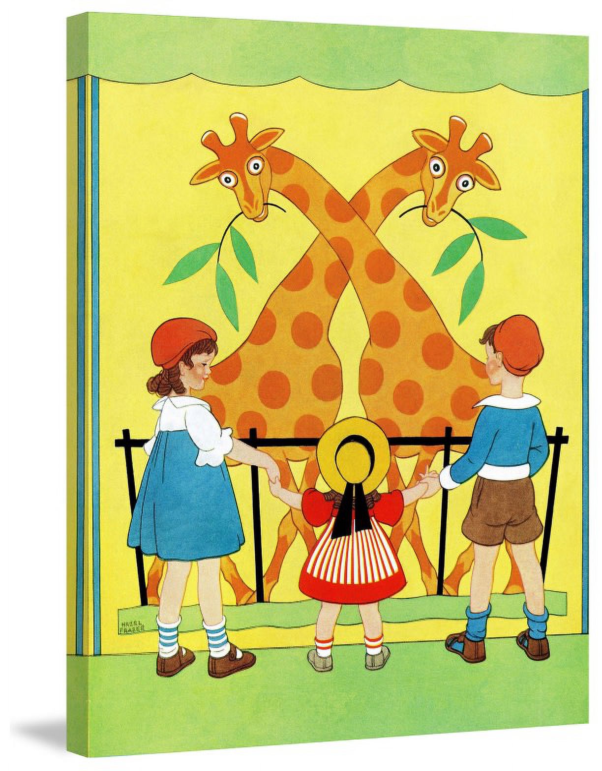 Marmont Hill "Giraffes" by Curtis Painting Print on Canvas