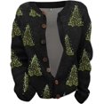 thumbnail image 3 of Christmas Sweaters for Women 2024 Cute Xmas Print Ugly Sweater Cardigans Fall Winter Vintage Button Down Knit Jacket, 3 of 4