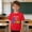 A406 Red, variant on Girls ABC Alpha Learning T-Shirt, Colorful Alphabet Design for Early Education & Back-to-School Wear Short Sleeve Summer Tees 3-9Y