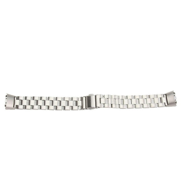 Stainless Steel Strap Wrist Band Replacement Compatible for Galaxy Fit Sm-r370 (Silver)