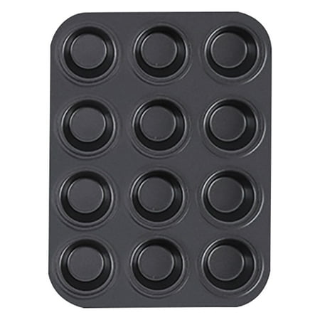 

aoksee kitchen tool 12-grids Cake Mould Muffin Pan Non-Stick Baking Pans Easy To Clean gifts for him Up to 25% off