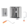 thumbnail image 2 of Pasta Maker, Noodle Maker 2 Blades Space Saving Multifunction Manual Stainless Steel Hand Crank  for Home for Pasta for Ravioli, 2 of 8