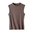 thumbnail image 5 of Womens Ribbed Sleeveless Tops High Neck Workout Tank Summer 2025 Breathable Quick Dry Fabric for Gym Yoga and Casual Street Style, 5 of 9
