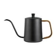 thumbnail image 1 of Gooseneck Kettle Hand Drips Coffee Pot Coffee Kettle Anti Scald Handle Durable Coffee Pot Coffee Kettle Tea Pot for Pot All Stovetops Kitchen 350ml Black, 1 of 8