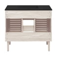 thumbnail image 7 of Bron 36" Freestanding Bathroom Vanity in White Oak with Black Sink Top, 7 of 7