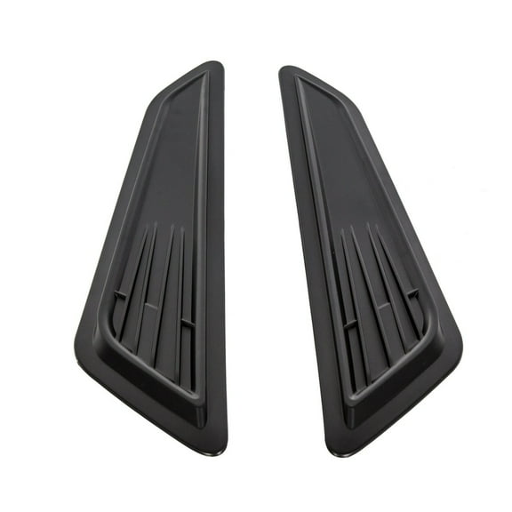 WaiRitoday 2pc BLACK BONNET HOOD VENT SCOOP COVERS Compatible With 2016-23  2020 CHEVY CAMARO 1LT LT RS