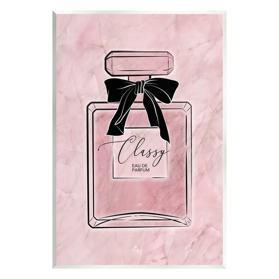 Stupell Industries Classy Pink Perfume Beauty & Fashion Painting Unframed Art Print Wall Art, 10 x 15