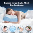 thumbnail image 4 of Almohada cervical CloudBliss de espuma viscoelástica ergonómica 61 x 35 cm, 4 of 7