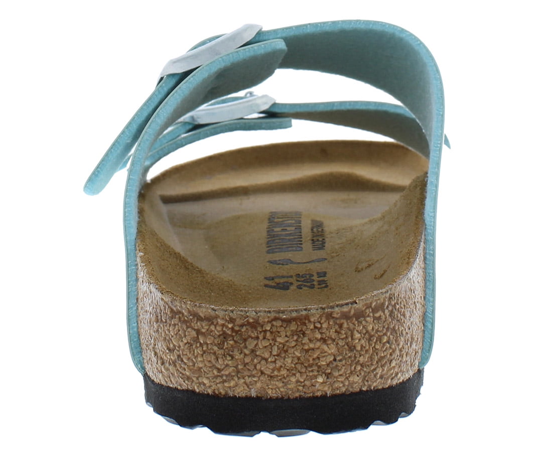 Birkenstock Arizona Narrow Unisex Shoes Size 2, Color: Patent Surf Green