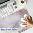 thumbnail image 4 of Cute Pink PU Leather Gaming Mat - 31.5x11.8 Inch, Waterproof, Rose Gold Marble, Ideal for Home & Office, 4 of 7