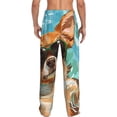 thumbnail image 3 of Picia Funny Swimming Chihuahua Mens Soft Woven Cotton Elastic Waistband Sleep Pajama Pant Lounge Sleep Pant With Pockets And Drawstring-XX-Large, 3 of 9