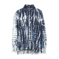 thumbnail image 5 of 3x1 Women's ARLO Oversize Button Up Shibori Tie Dye Denim Shirt, XS NWOT, 5 of 5