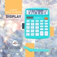 thumbnail image 4 of Catiga Electronics CD-2786 Large Display Desktop Calculator, Light Blue, 4 of 6